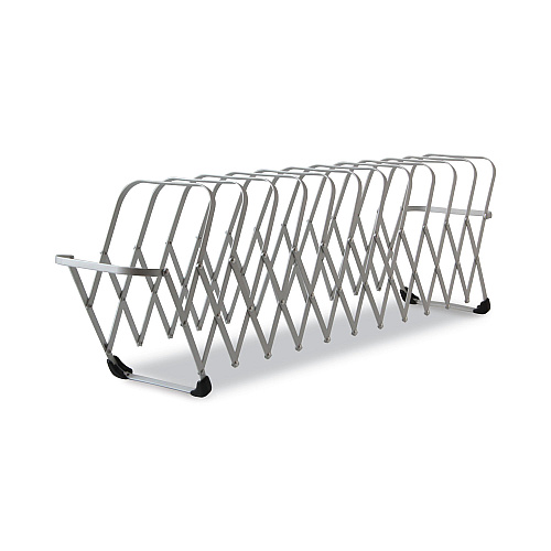 LEE Flexifile Expandable Collator to Organizer, 12 Sections, Letter to Legal Size Files, 6" x 6.75" x 10.5", Silver (14112)