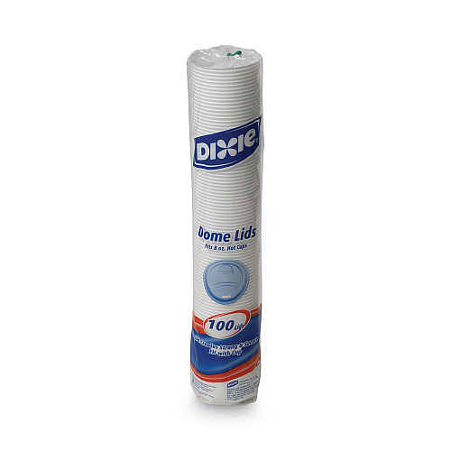Dixie Drink-Thru Lid, Fits 8oz Hot Drink Cups, Fits 8 oz Cups, White, 1,000/Carton (9538DX)