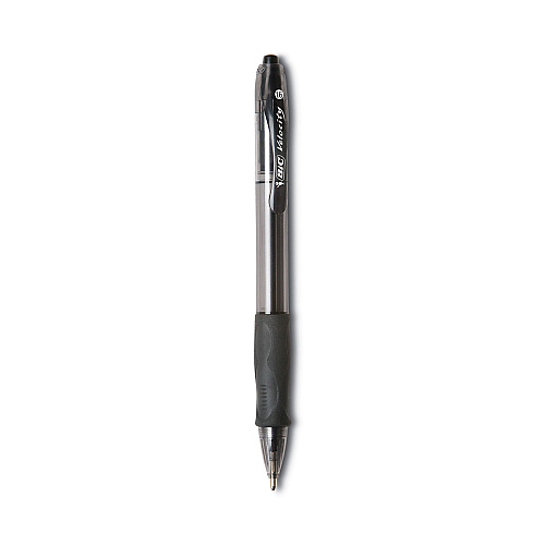 BIC GLIDE Bold Ballpoint Pen Value Pack, Retractable, Bold 1.6 mm, Black Ink, Smoke Barrel, 36/Pack (VLGB361BK)
