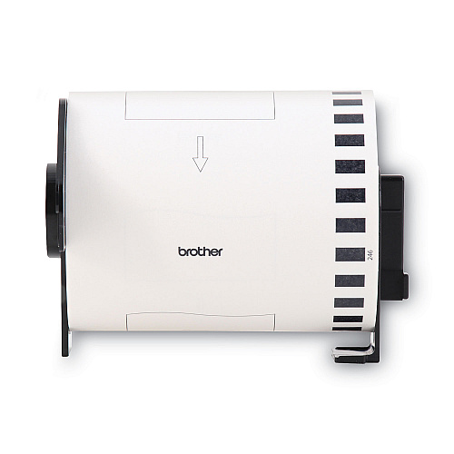 Brother DK2246 Label Tape, 4.07" x 100 ft, Black on White