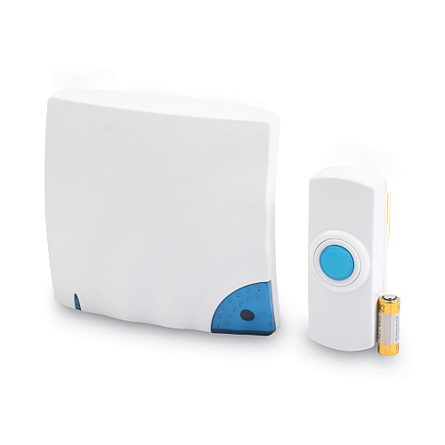 Tatco Wireless Doorbell, Battery Operated, 1.38 x 0.75 x 3.5, Bone (57910)