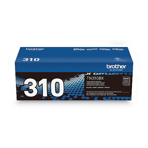 Brother TN310BK Toner, 2,500 Page-Yield, Black