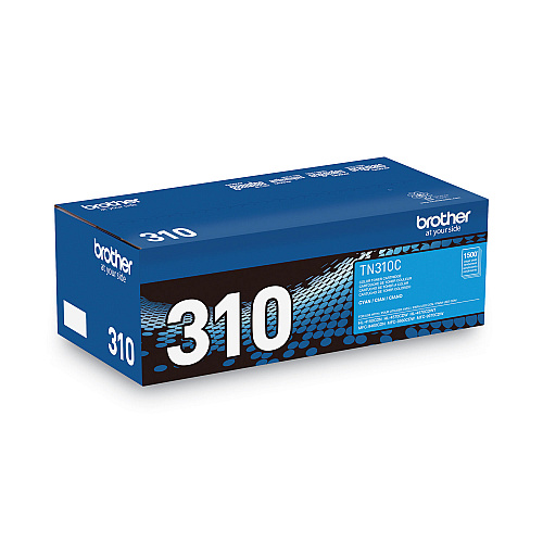 Brother TN310C Toner, 1,500 Page-Yield, Cyan