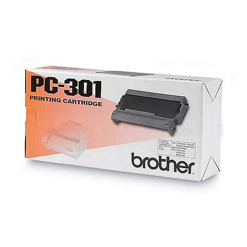 Brother PC-301 Thermal Transfer Print Cartridge, 250 Page-Yield, Black