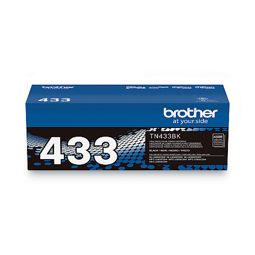 Brother TN433BK High-Yield Toner, 4,500 Page-Yield, Black