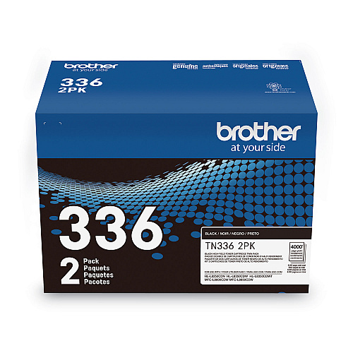 Brother TN3362PK High-Yield Toner, 4,000 Page-Yield, Black, 2/Pack