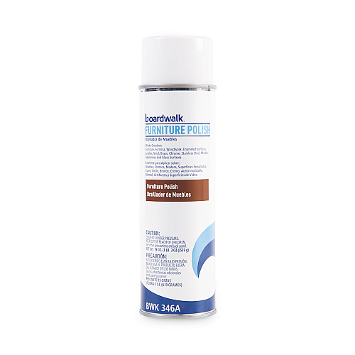 Boardwalk&reg; Aerosol Furniture Polish, Lemon Scent, 12 Cans (BWK346ACT)