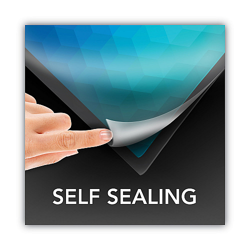 GBC SelfSeal Self-Adhesive Laminating Pouches and Single-Sided Sheets, 3 mil, 9" x 12", Gloss Clear, 50/Pack (3747307)