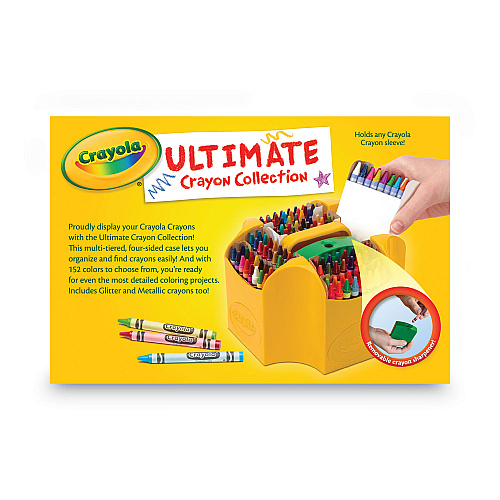 Crayola Ultimate Crayon Case, Sharpener Caddy, 152 Colors (520030)