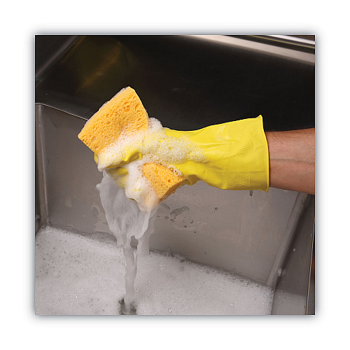 Boardwalk&reg; Medium Cellulose Sponge, 3 2/3 x 6 2/25", Yellow (BWKCS2)