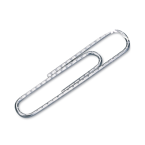 Acco&reg; Economy Paper Clips, Steel Wire, No. 1, 1,000 Paper Clips (72385)