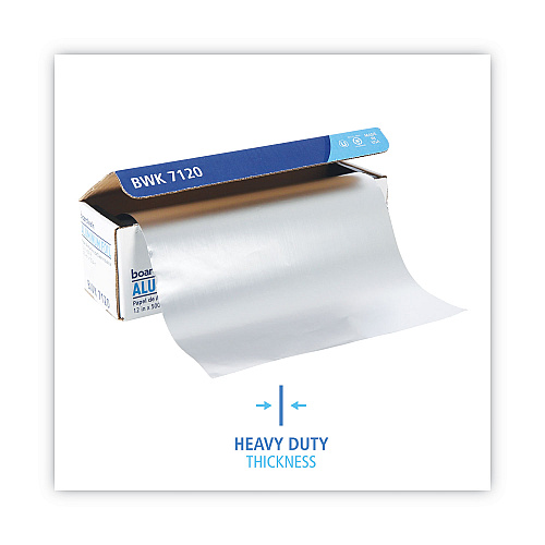 Boardwalk&reg; Heavy-Duty Aluminum Foil Roll, 12" x 500 ft, 1 Roll (BWK7120)