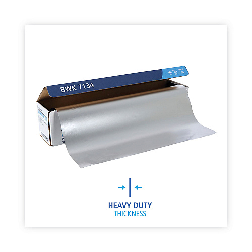 Boardwalk&reg; 7134 Heavy-Duty Aluminum Foil Roll, 18" x 500 ft, 1 Roll (BWK7134)