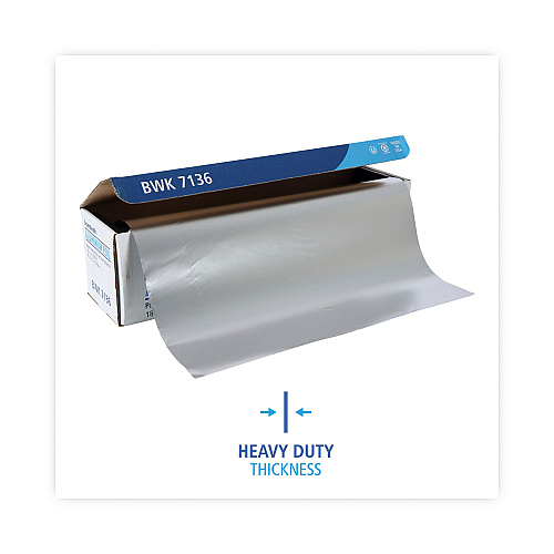 Boardwalk&reg; Extra Heavy-Duty Aluminum Foil Roll, 18" x 1000 ft, 1 Roll (BWK7136)
