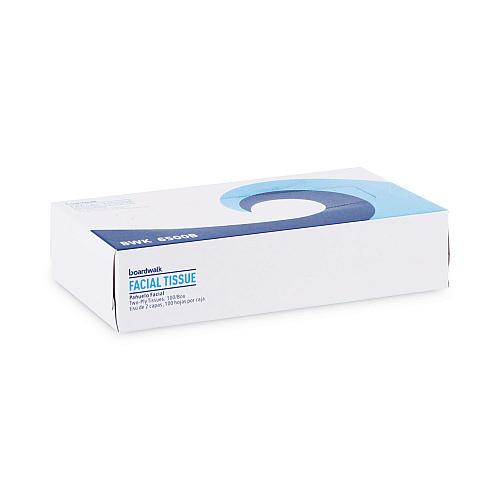 Boardwalk&reg; Facial Tissues, 2-Ply, 100 Tissue Box, 30 Boxes (BWK6500B)