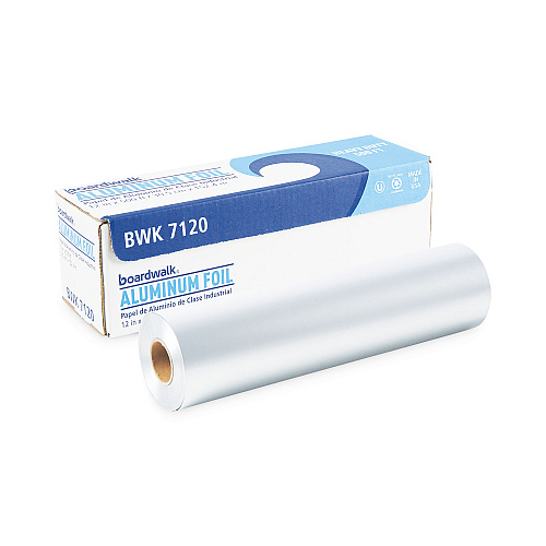 Boardwalk&reg; Heavy-Duty Aluminum Foil Roll, 12" x 500 ft, 1 Roll (BWK7120)
