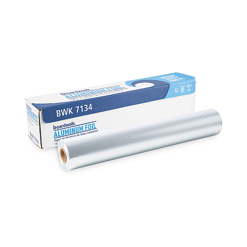 Boardwalk&reg; 7134 Heavy-Duty Aluminum Foil Roll, 18" x 500 ft, 1 Roll (BWK7134)