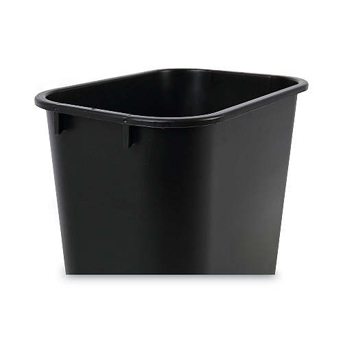 Boardwalk&reg; Soft-Sided Wastebasket, 14qt, Plastic, Black (BWK14QTWBBLA)