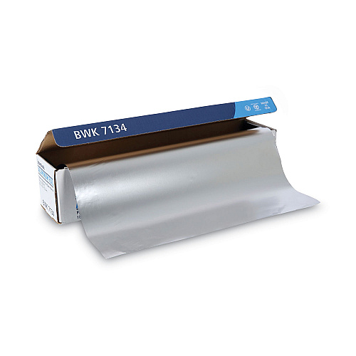 Boardwalk&reg; 7134 Heavy-Duty Aluminum Foil Roll, 18" x 500 ft, 1 Roll (BWK7134)
