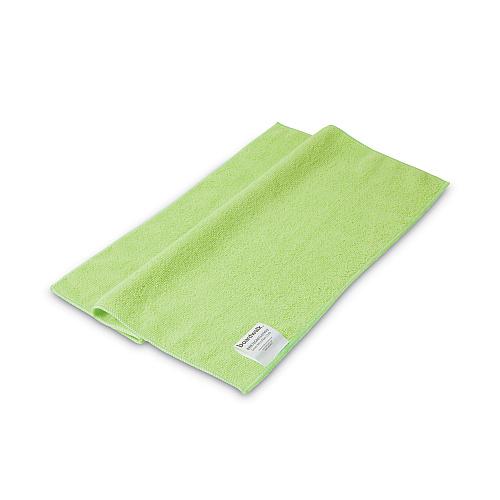 Boardwalk&reg; Microfiber Cleaning Cloths, Green, 24 Cloths (BWK16GRECLOTHV2)