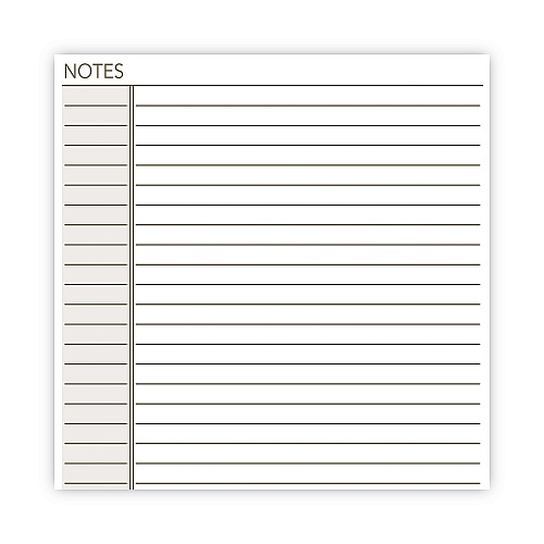 AT-A-GLANCE Lined Notes Pages for Planners/Organizers, 8.5 x 5.5, White Sheets, Undated (011200)