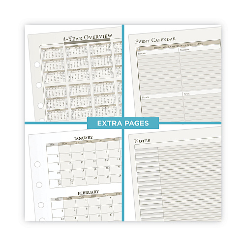 AT-A-GLANCE 2-Page-Per-Week Planner Refills, 8.5 x 5.5, White Sheets, 12-Month (Jan to Dec): 2026 (481285Y21)