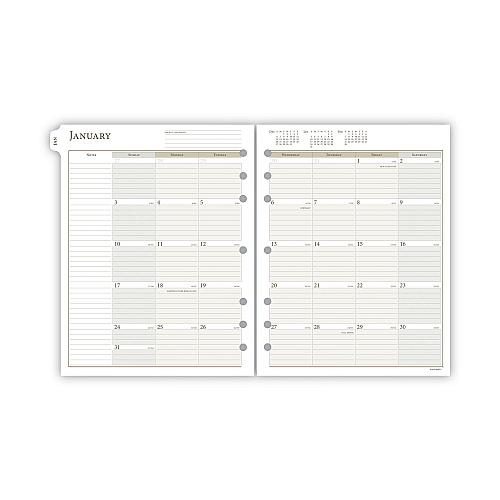 AT-A-GLANCE 2-Page-Per-Week Planner Refills, 8.5 x 5.5, White Sheets, 12-Month (Jan to Dec): 2026 (481285Y21)