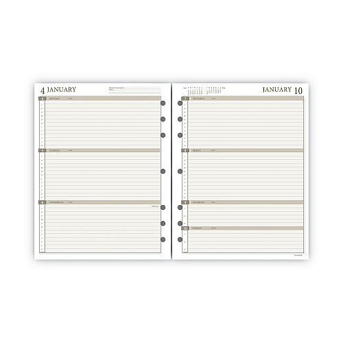 AT-A-GLANCE 2-Page-Per-Week Planner Refills, 8.5 x 5.5, White Sheets, 12-Month (Jan to Dec): 2026 (481285Y21)