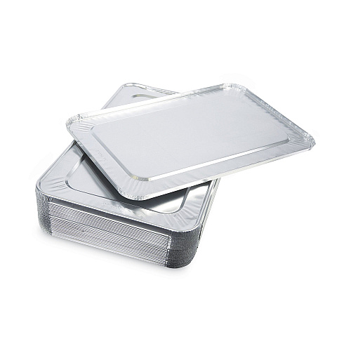 Boardwalk&reg; Steam Table Pan Lid For Deep Pans, Aluminum, 50/Carton (BWKLIDSTEAMFL)