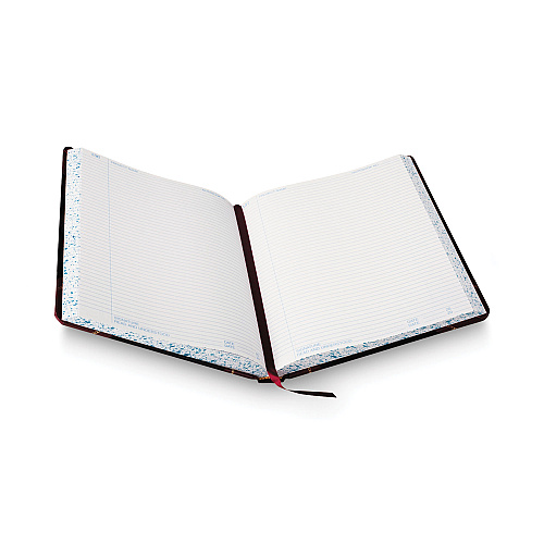 Boorum & Pease Laboratory Notebook, Data/Lab-Record Format, Black/Red Cover, (150) 10.38 x 8.13 Sheets (L21150R)