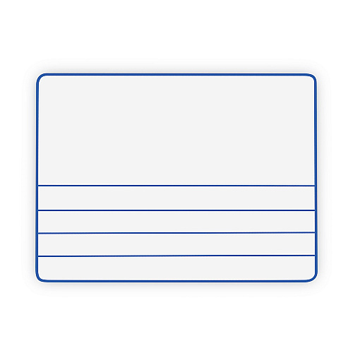 Creativity Street Dry Erase Student Boards, 12 x 9, Blue/White Surface, 10/Set (988210)