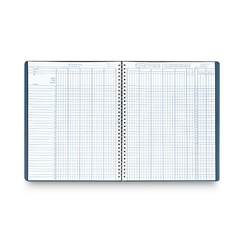 House of Doolittle Recycled Class Record Book, 8 Classes, 35 Students, 9 to 10 Week Terms, 40-Week Span, Blue Cover, 11 x 8.5 Sheets (51407)
