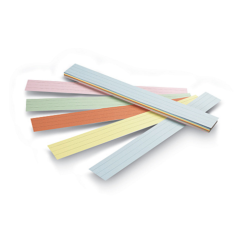 Pacon Sentence Strips, 24 x 3, Assorted Colors, 100/Pack (5165)