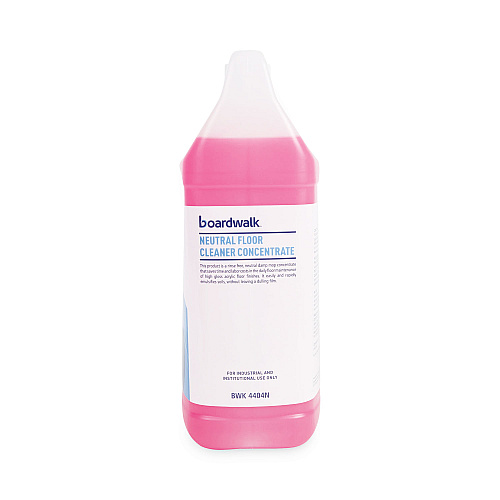Boardwalk&reg; Neutral Floor Cleaner, Lemon, 4 Gallon Bottles (BWK4404N)