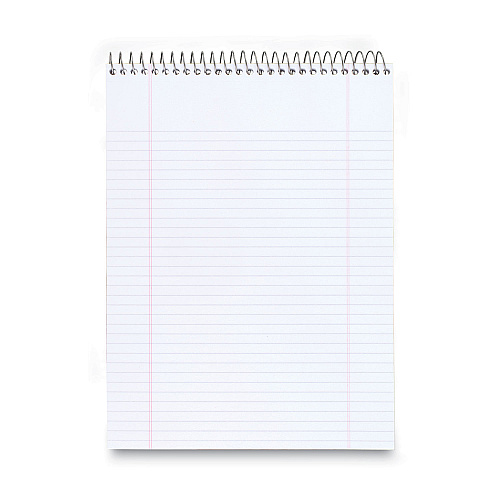 Cambridge Stiff-Back Wire Bound Notepad, Medium/College Rule, Navy Cover, 70 White 8.5 x 11.5 Sheets (59882)