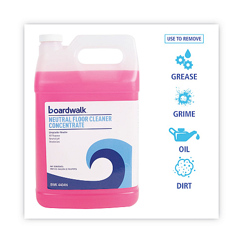 Boardwalk&reg; Neutral Floor Cleaner, Lemon Scent, 1 Gallon (BWK4404NEA)