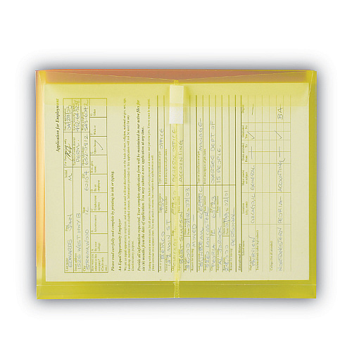 Smead Poly Side-Load Envelopes, Fold-Over Closure, 9.75 x 11.63, Assorted Colors, 6/Pack (89669)