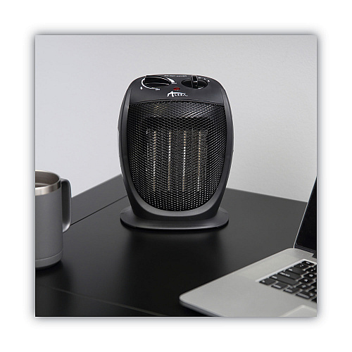 Alera Ceramic Heater, 1,500 W, 7.12 x 5.87 x 8.75, Black (ALEHECH09)
