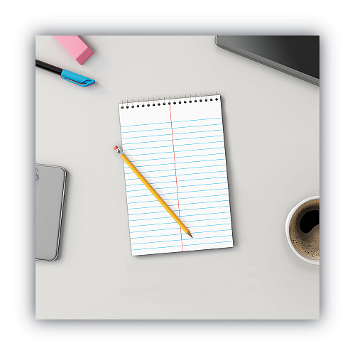 Universal Steno Pads, Gregg Rule, Red Cover, 80 White 6 x 9 Sheets (UNV96920)