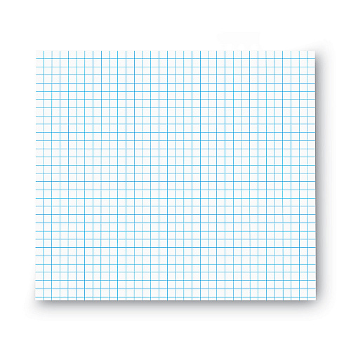 Universal Quadrille-Rule Glue Top Pads, Quadrille Rule (4 sq/in), 50 White 8.5 x 11 Sheets, Dozen (UNV20631)