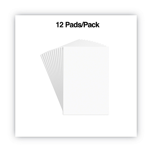 Universal Scratch Pads, Unruled, 4 x 6, White, 100 Sheets, 12/Pack (UNV35614)