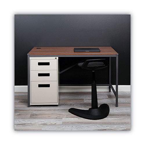 Alera File Pedestal, Left or Right, 3-Drawers: Box/Box/File, Legal/Letter, Putty, 14.96" x 19.29" x 27.75" (ALEPABBFPY)