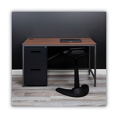 Alera File Pedestal, Left or Right, 2 Legal/Letter-Size File Drawers, Charcoal, 14.96" x 19.29" x 27.75" (ALEPAFFCH)