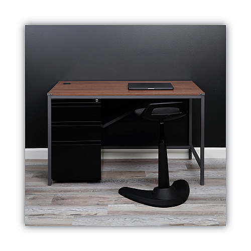 Alera File Pedestal with Full-Length Pull, Left or Right, 3-Drawers: Box/Box/File, Legal/Letter, Black, 14.96" x 19.29" x 27.75" (ALEPBBBFBL)