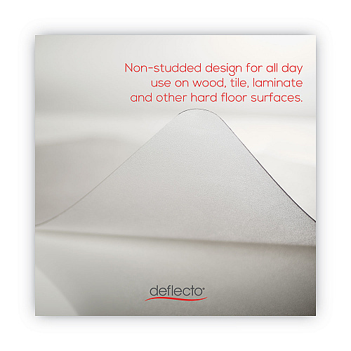 Deflecto EconoMat All Day Use Chair Mat for Hard Floors, Rolled Packed, 46 x 60, Clear (CM2E442FCOM)