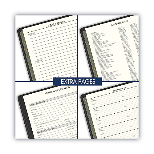 AT-A-GLANCE Recycled Monthly Planner, 11 x 9, Black Cover, 13-Month: Jan 2026 to Jan 2027 (70260G05)