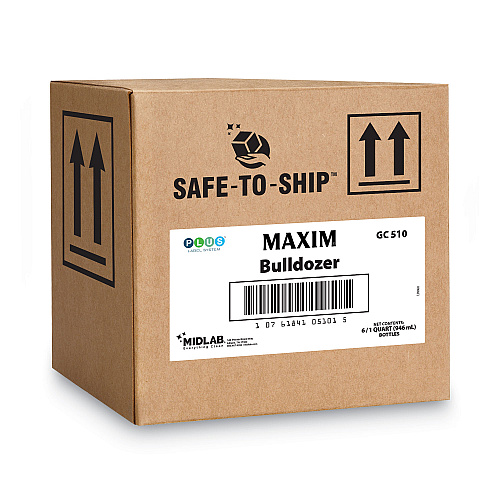 Maxim Bulldozer Cleaner/Degreaser RTU, Safe-to-Ship, Lemon Scent, 32 oz, 6/Carton (05100086)