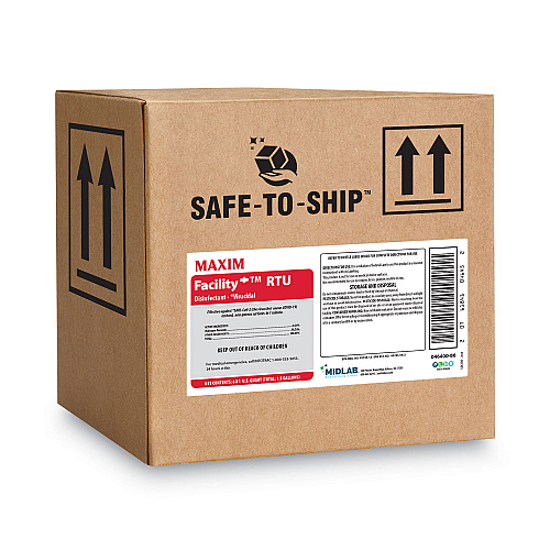Maxim Facility+ RTU Disinfectant, Safe-to-Ship, Unscented, 32 oz, 6/Carton (04640086)