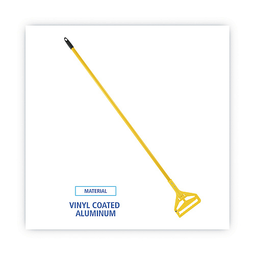 Boardwalk&reg; Side-Latch Plastic Mop Head Handle, 60" Aluminum Handle (BWK620)