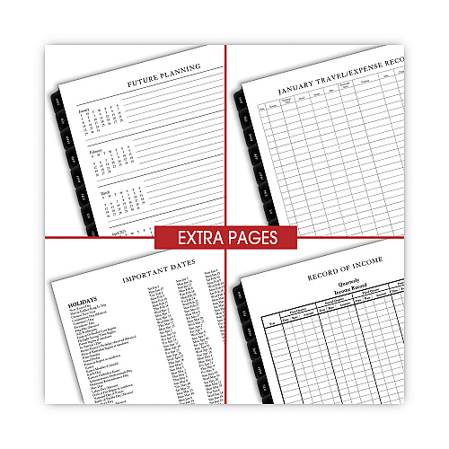 AT-A-GLANCE Executive Weekly/Monthly Planner Refill with Hourly Appointments, 8.75 x 6.88, White Sheets, 12-Month (Jan to Dec): 2026 (7090810)